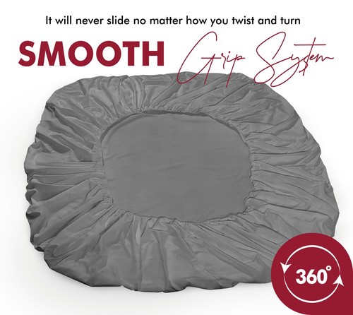 Brushed Microfibre Fitted Sheet 30cm Deep Pocket Bed Sheet Soft Bottom Sheet - Picture 38 of 67