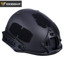 IDOGEAR Tactical Fast Helmet Camouflage AF Helmet w/ Shroud Protective Army Camo