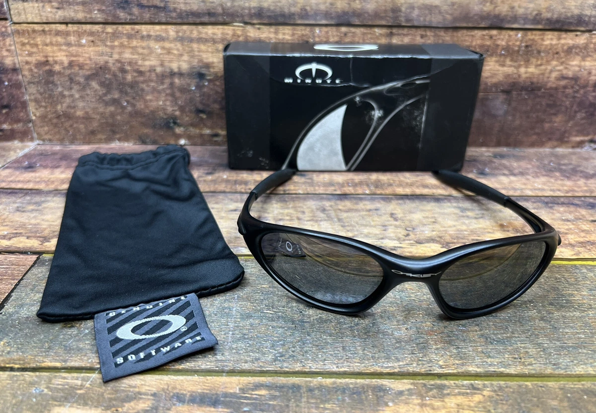 Oakley Minute Matte Black/Black Iridium 04-081 Gen 1 MINT *RARE*