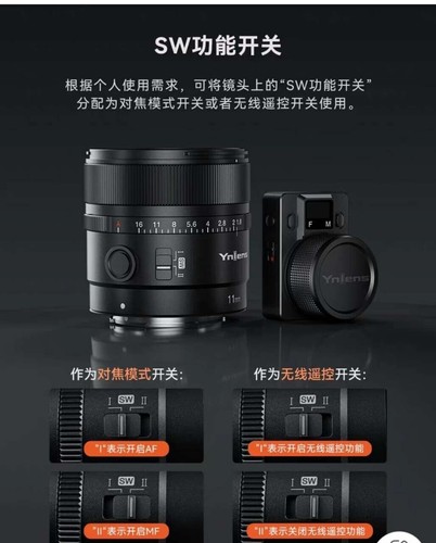 YONGNUO YN11mm F1.8S DA DSM WL APS-C Objetivo gran angular enfoque automático para Sony E - Imagen 3 de 11