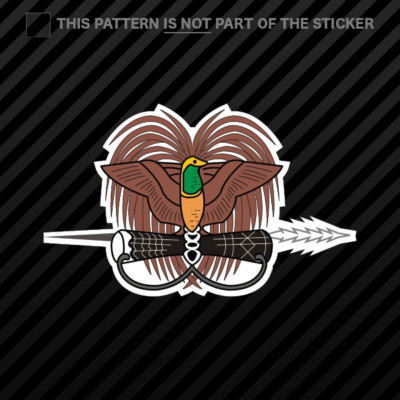 Papua New Guinean National Emblem Sticker Vinyl Papua New Guinea flag PNG