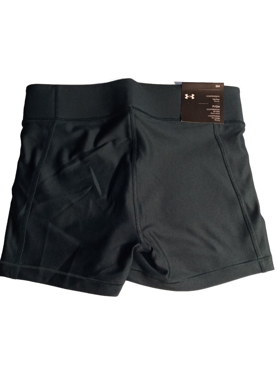 Under Armour Women's HeatGear Armour Mid-Rise Middy Shorts