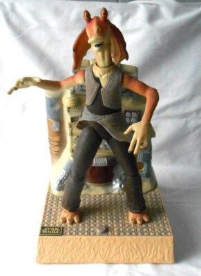 Star Wars Jar Jar Binks Tanz Action Musik + Stimme animiertes Thinkway Spielzeug