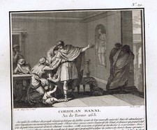 Roman General Coriolanus Banished from Rome, Year of Rome 263 - 1810 Print