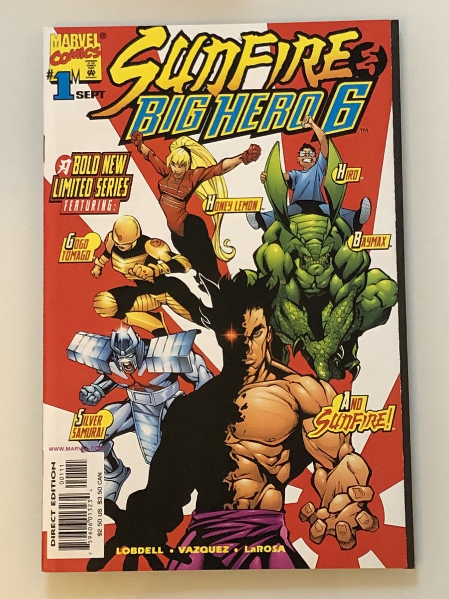 SUNFIRE BIG HERO #1 Comic 1st App Baymax, Honey Lemon Hiro FN