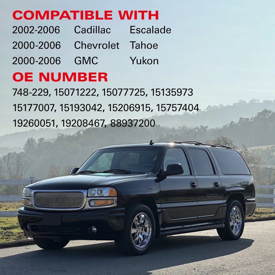 Pair Rear Power Window Regulator w/ Motor For Chevy Tahoe GMC Yukon 2000-2006 - Imagem 3 de 4