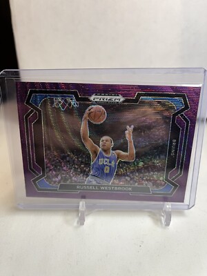 24-25 Prizm Draft Picks Russell Westbrook Purple Wave Variation No. 47