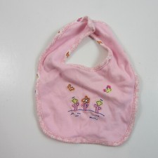 vintage carter's bib emu pink floral