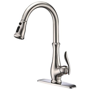 Black Friday Pull Down Spray Brushed Nickel Kitchen Sink Faucet