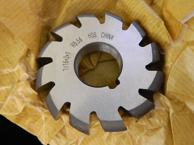 7/32  Radius, 3  Diam, 12 Teeth hss Convex Radius Cutter 317-0297