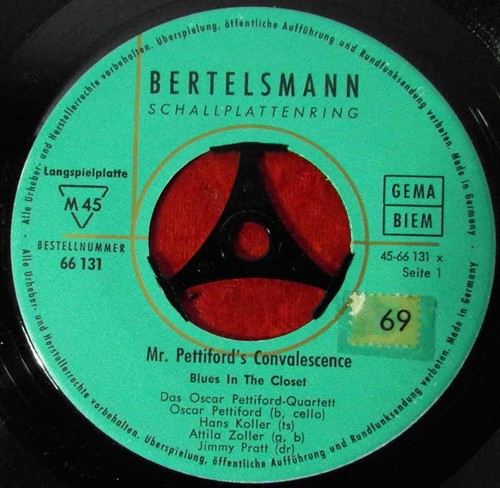 EP Oscar Pettiford Quartett w/ Hans Koller Attilla Zoller: Mr. Pettiford´s.... - Picture 2 of 3