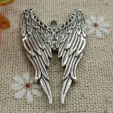 Free Ship 44 pcs tibetan silver wing charms pendant 39x24mm L-751