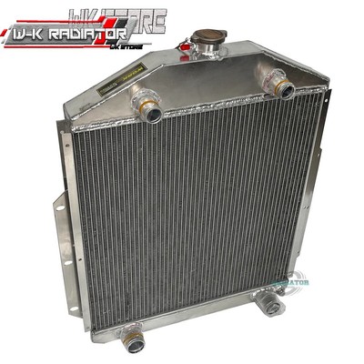1948-1952 Ford F1 F2 F3 Pickup Truck Radiator - 3 Row Aluminum, Direct Replacement V8