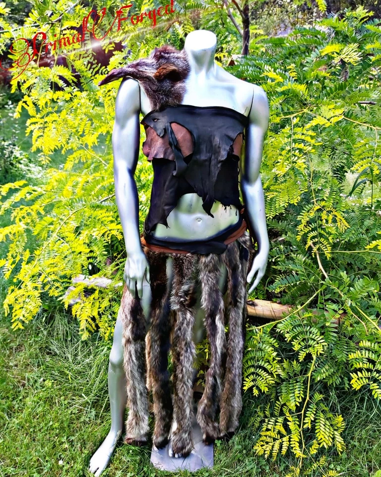 Disfraz de chamán de piel de bárbaro personalizado  Foto 2 de 4