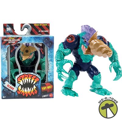 【新品未開封】 Street Sharks Slash Mattel Collectible - Street Sharks Slash Action Figure, 30th