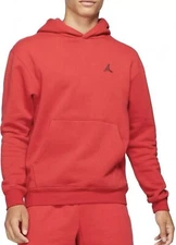 Nike Jordan Essentials Fleece Pullover Hoodie Red DA9818-687 Men's Size Large