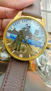 Unique Zenith Russian warship Done! Rare Men's Marriage Wristwatch.