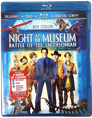 NEW Sealed Night at the Museum Battle of the Smithsonian Blu-ray+DVD+Digital