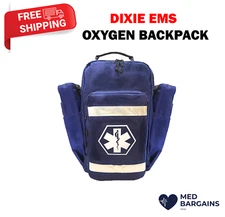 Dixie Ems Ultimate Pro Trauma O2 Backpack with Modular Pouch Design Oxygen Gear