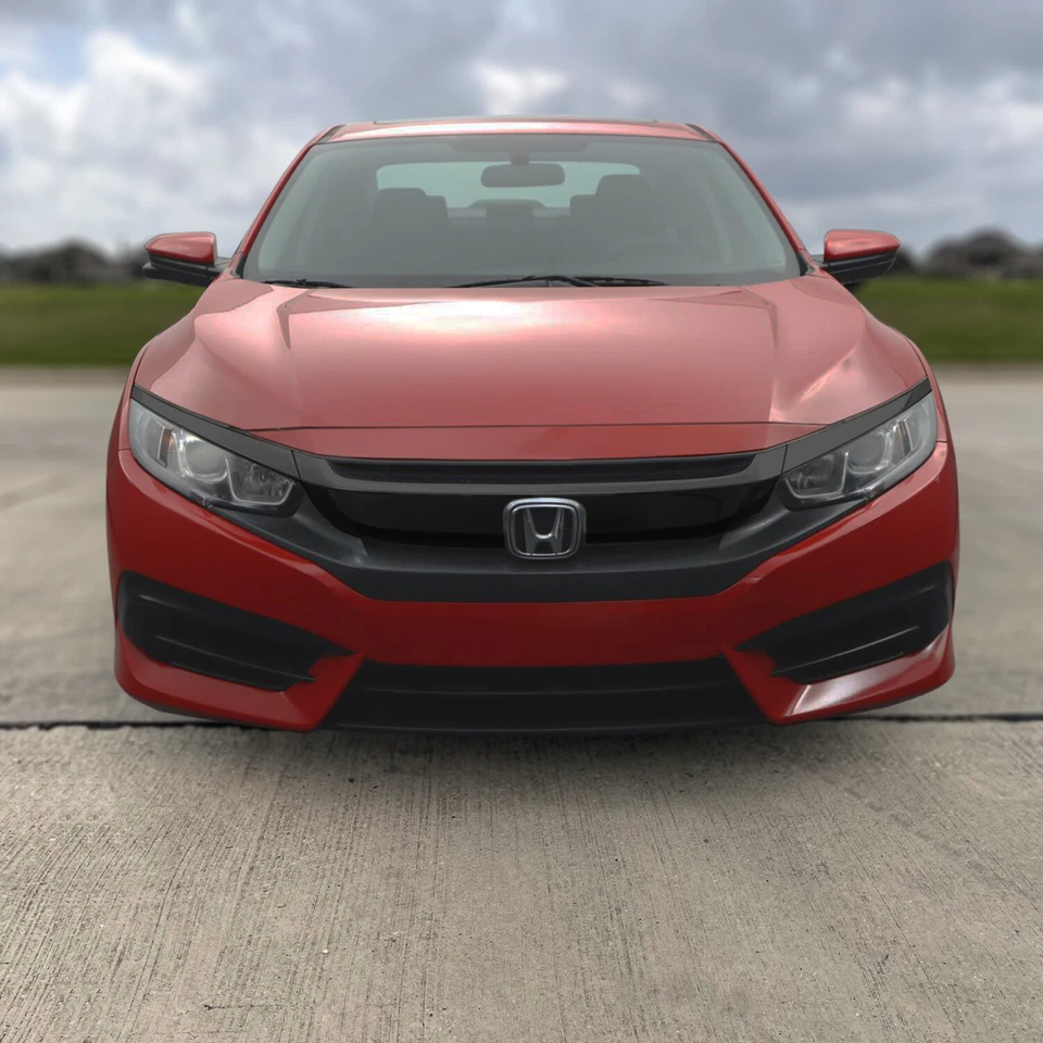 Chrome Delete Blackout Overlay for 2016-21 Honda Civic Front Grill Trim - Image 4 of 4