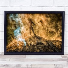 Dokumentarfilm Arbeiter arbeiten Rauch Kohle Fabrik Industrie Mann Wandkunstdruck