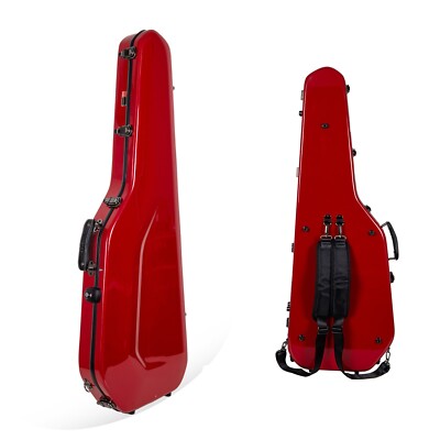 Crossrock Fiberglass Guitar Case for Jazzmaster/Jaguar Style Electric Guitars