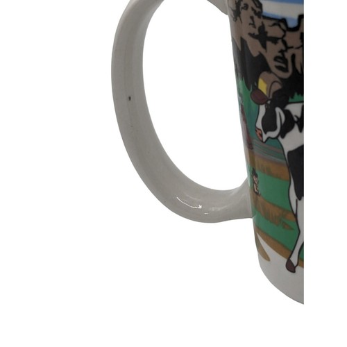Road Trip Cows Traveling North South Dakota New Hampshire Vintage Coffee Mug GUC - Foto 10 di 12