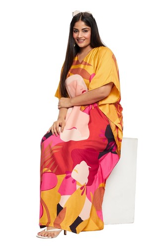 Women Kaftan Plus Size Hippie Boho Dress Kimono Long Maxi Summer Beach Sundress - 第 100/122 張圖片