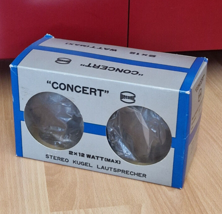 Weconic Concert Vintage Stereo Kugel Lautsprecher Auto Speaker Neu OVP