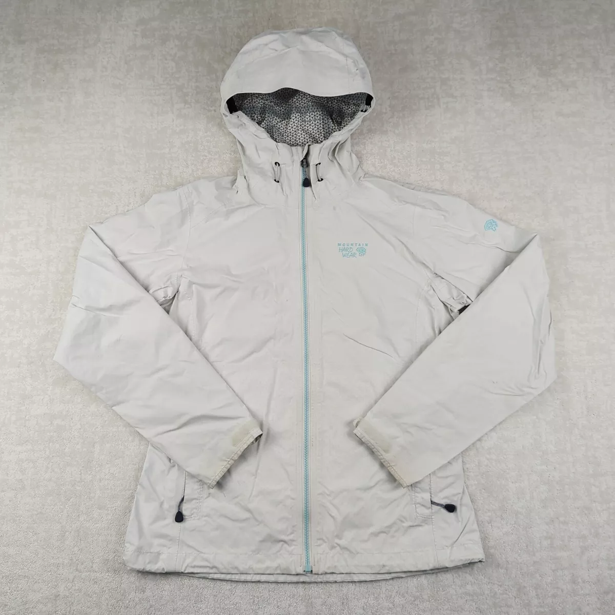 Mountain Hardwear Dry Q Evap Rain Jacket Womens S Small White