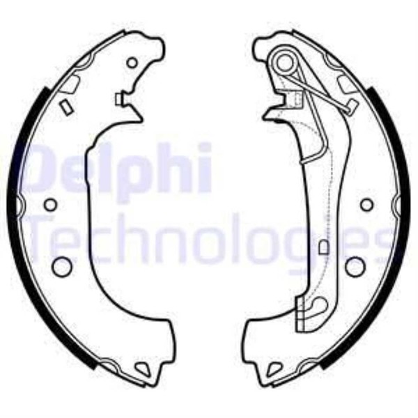 Delphi Bremsbackensatz Bremsbacken Hinten Pasend FüR Ford Ecosport-image