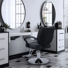 CO-Z Salon Chair for Hair Stylist with 360° Swivel and Hydraulic Pump 550 lb Cap