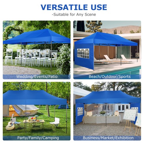 Commercial Pop Up Tent 10x20ft Canopy Waterproof Party Wedding Camping Shelter # - Picture 40 of 58