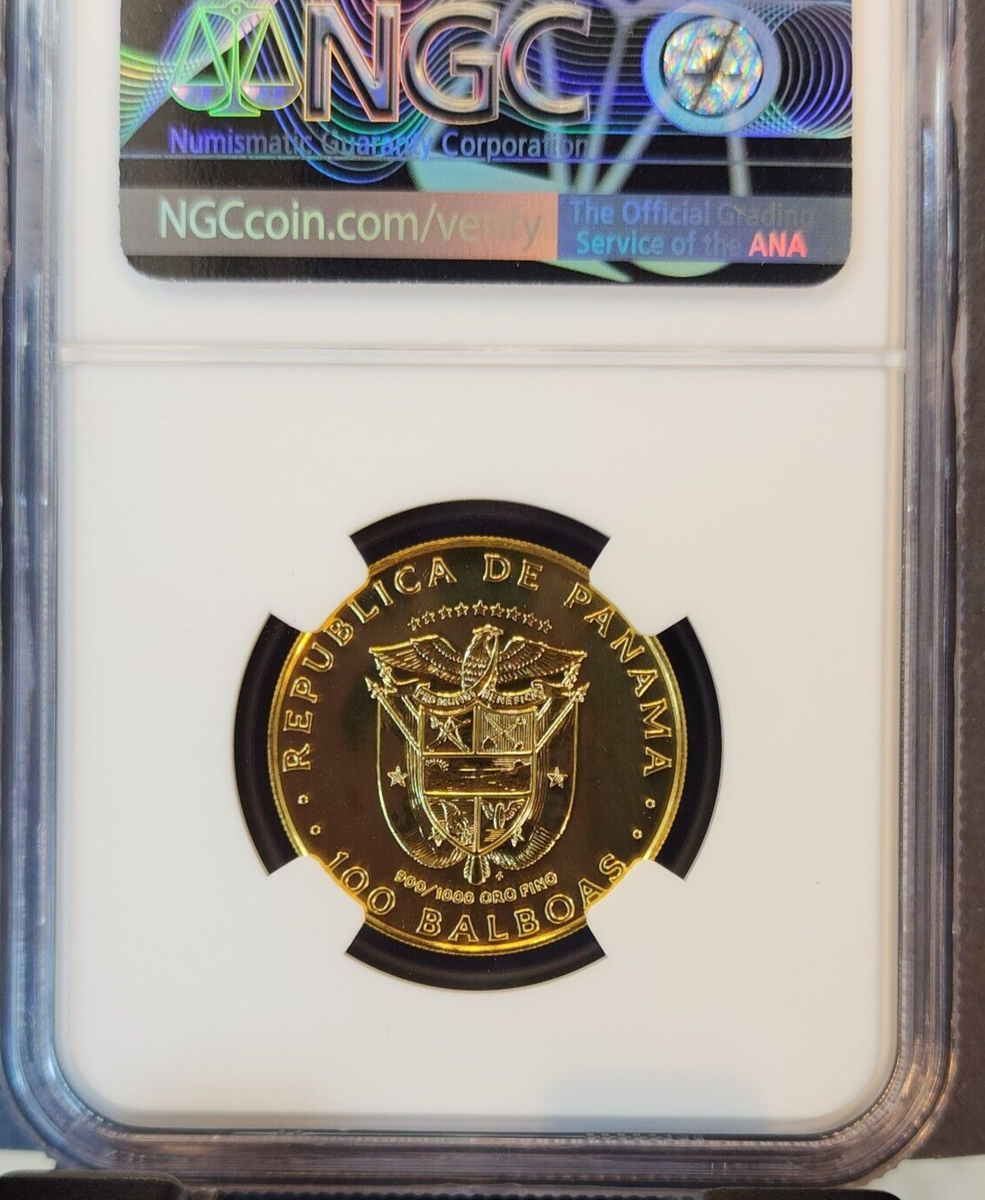 Dol Amroth ドル・アムロス 1980 PANAMA GOLD 100 BALBOAS GOLDEN CONDOR NGC MS 69 DPL ONLY 209