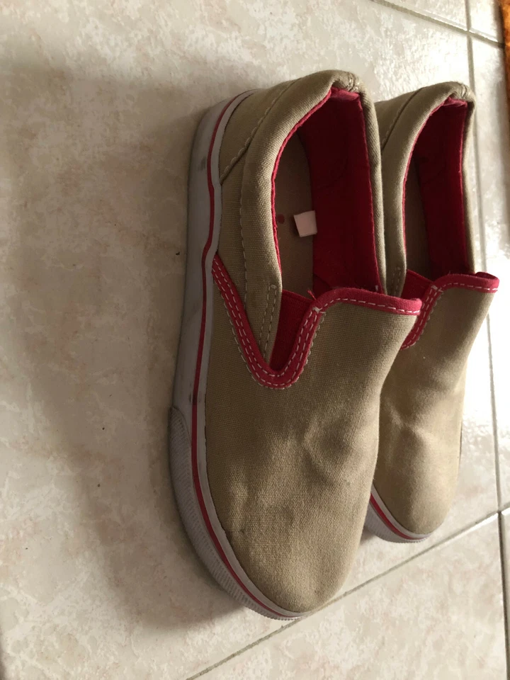 Zapatillas deportivas Circo Boys color tostado/beige talla 1 de lona sin cordones Foto 2 de 4