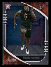 2020 Panini Absolute #180 Marlon Davidson Rookie Atlanta Falcons