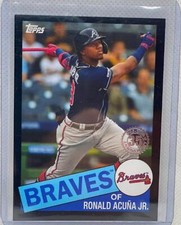 RONALD ACUNA JR. 2020 TOPPS 1985 BLACK #D 121/299