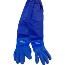 Pond Gloves Full Arm Length Reusable Pond Gloves Elastic Top Closure 28" Long