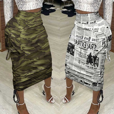 Summer Women's Fashion Slim Bag Hip Skirt Half-length Skirt Mid-length Skirt