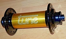 Tune Mig 24-Loch gold schwarz Rennrad VR-Nabe Road front hub black NOS Retro