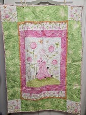 Baby Piggy Quilt, Homemade, New, 100 Cotton; 32 X 46; 75