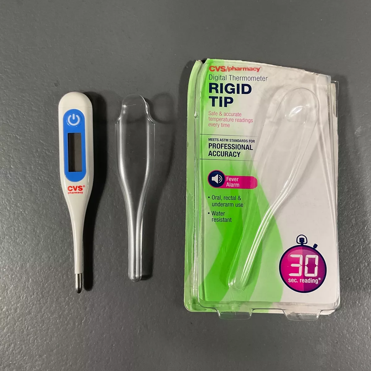 CVS DIGITAL THERMOMETER RIGID TIP&30 DISPOSABLE PROBE, 53 OFF