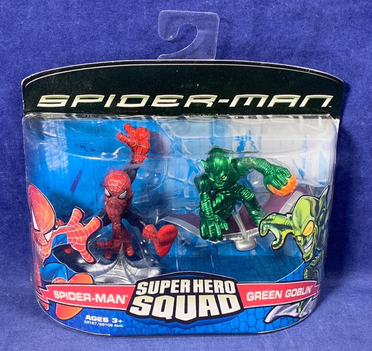 SPIDER-MAN GREEN GOBLIN Super Hero Squad Figure 2-Pack Set