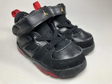 Nike Air Jordan FLIGHT CLUB '91 TD Toddler Shoes Black/Red 555330-067 Size 5C