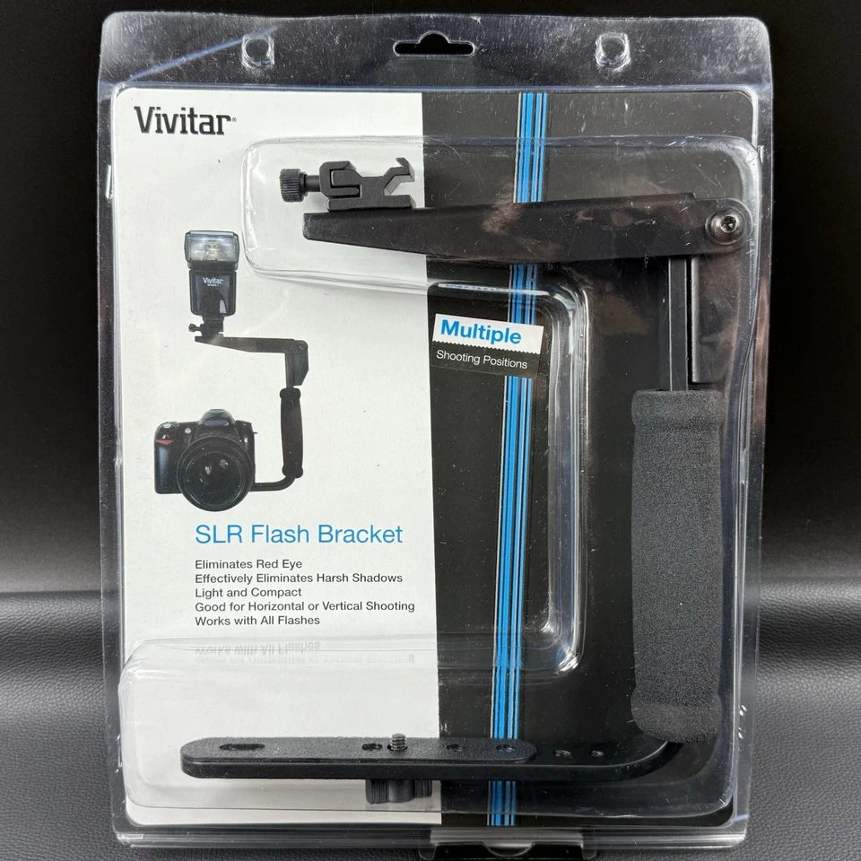 Vivitar Horizontal and Vertical SLR Flash Bracket Rotating Arm Fits All Flashes - Image 3 of 4