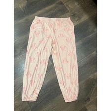 Disney Minnie Mouse Pajama Pants Sleepwear Light Pink Loungewear Size L 12-14