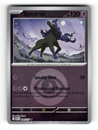 Spectrier (Energy Symbol Pattern) 98/217 Ascended Heroes Pokemon Reverse Holo LP