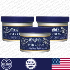Wright's Silver Cleaner and Polish Cream - 8 Oz 3 PACK