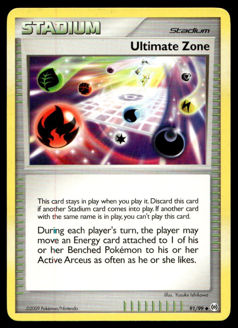 Ultimate Zone Arceus Uncommon 91/99 2009 Pokemon TCG