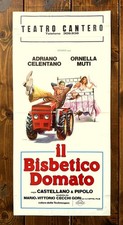 LOCANDINA MANIFESTO AFFICHE CINEMA IL BISBETICO DOMATO CELENTANO MUTI FILM CULT